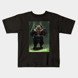 Pug warrior Kids T-Shirt